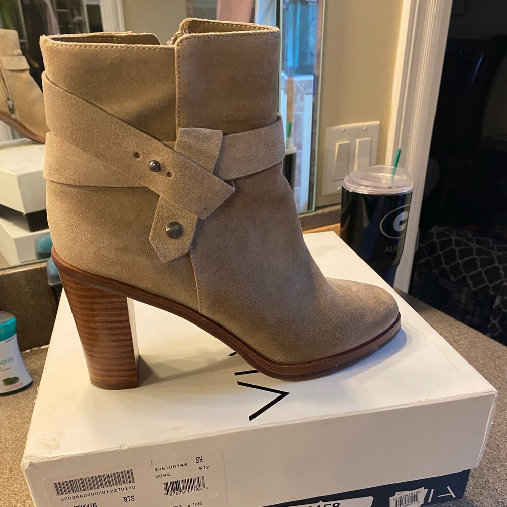 Via Spiga suede booties.